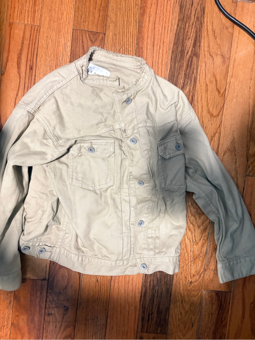 Men's Tan Jean Jacket - Classic Button-Up Workwear